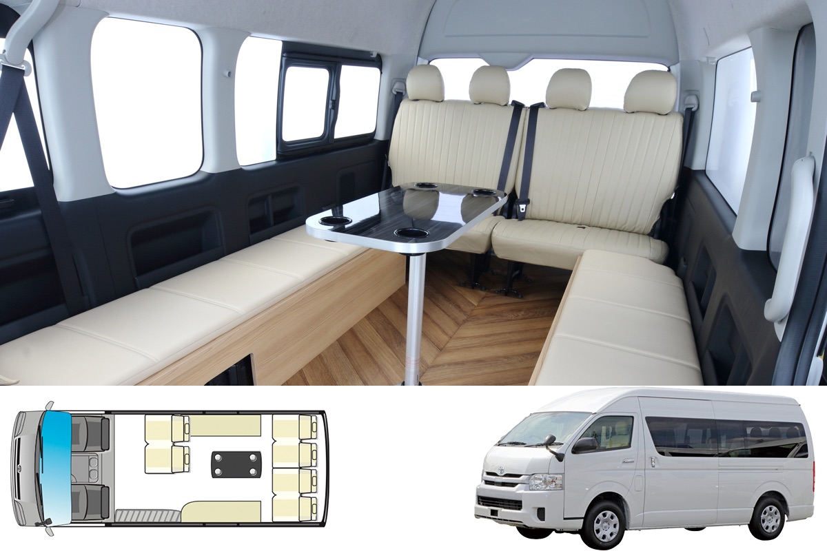 ハイエース キャンピング 検9年3月 MIYABI QUINT｜【公式】ハイエースなどの車中泊