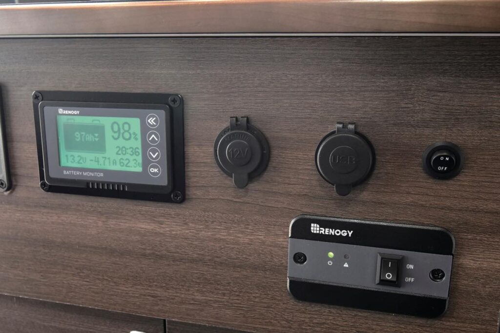 ケイワークスのトレイルワークスミニのコントロールパネル
