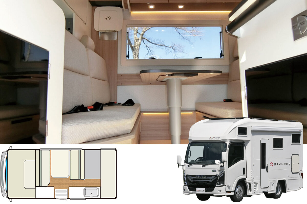 日本特種ボディー｜SAKURA 2段ベッドモデル｜AUTO CAMPER（オート