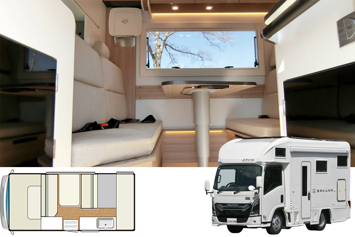 日本特種ボディー｜SAKURA 2段ベッドモデル｜AUTO CAMPER（オート