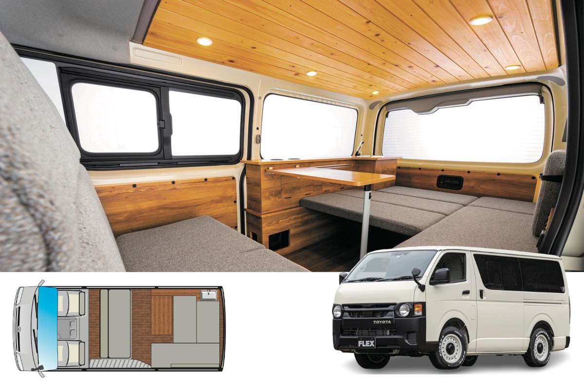 FLEX｜FLEX オリジナルシートアレンジ ウッドビレッジ｜AUTO CAMPER