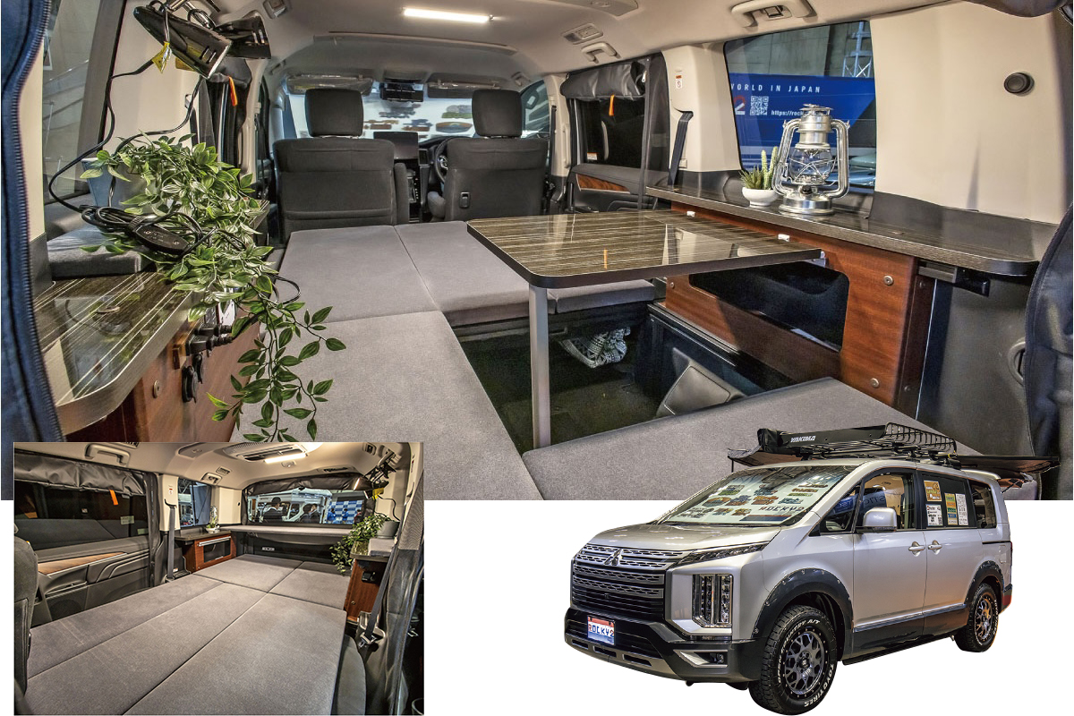 １６型ＤＶテレビ録画機能付きき　キャンピングカー仕様　アンテナ２本付き　任天堂スーパーファミコン ロッキー2｜デリカD：5MV｜AUTO CAMPER（オートキャンパー）