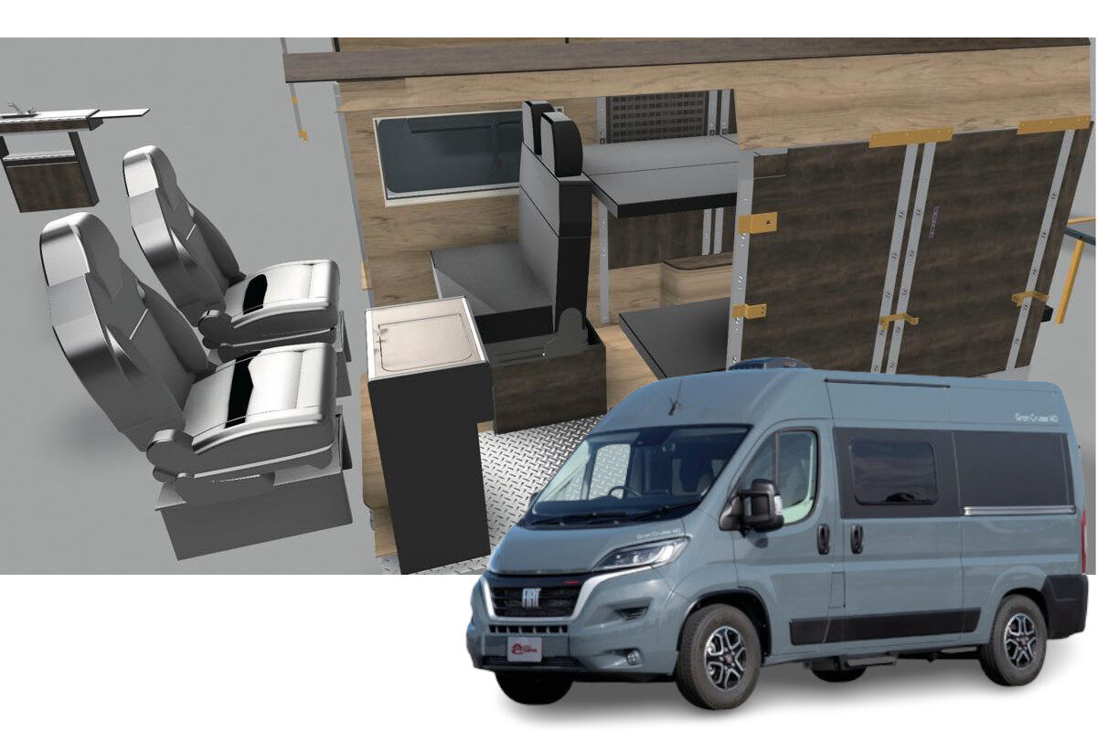 ついにデュカトにも通販可能なベッドキットが？岡モータース、新型軽 