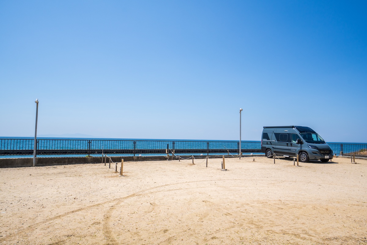 RVパーク 五色浜サンセットビュー淡路島のサイト風景