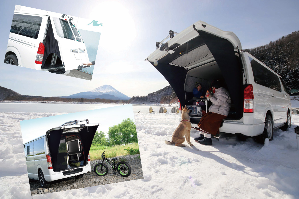 パジェロミニ用　アイズブロッカー前後セット　車中泊に！ 充実！軽キャンライフ2026気になるアイテム】Aizu「アイズ-ブロッカー
